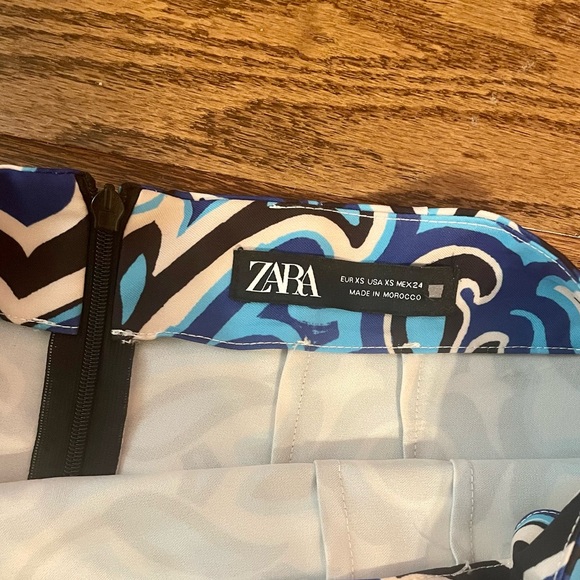 ZARA Multicolored Paisley Print Mini Skirt - Picture 8 of 12
